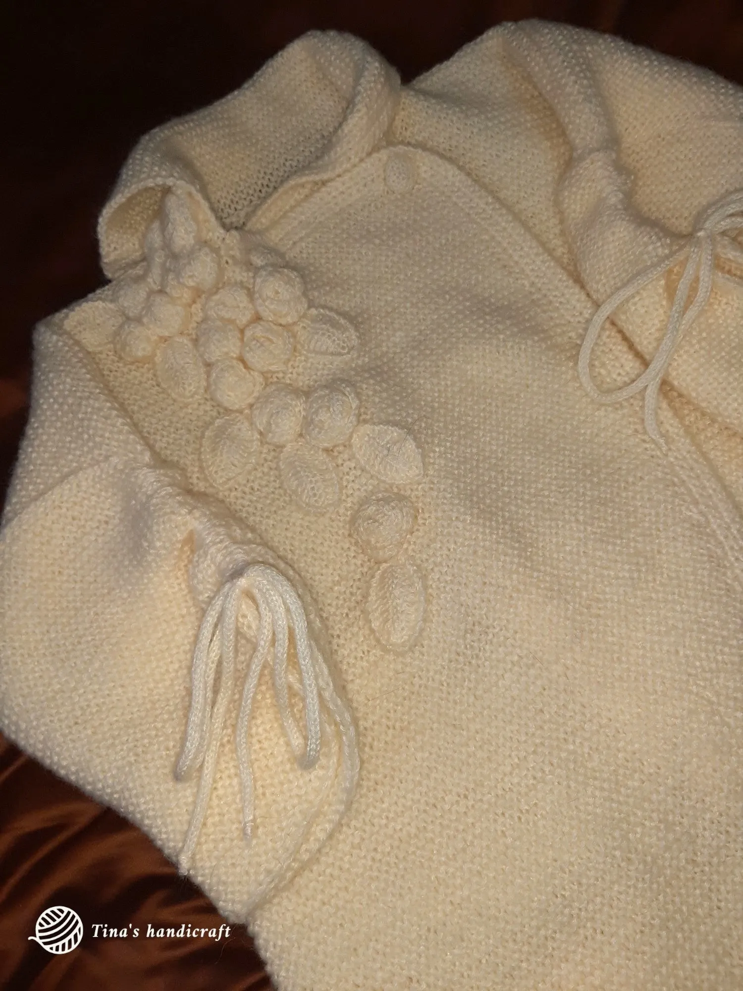 "Fantasy binding" cardigan