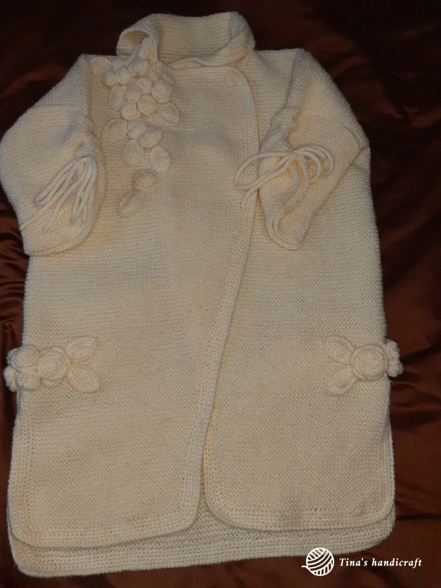 "Fantasy binding" cardigan