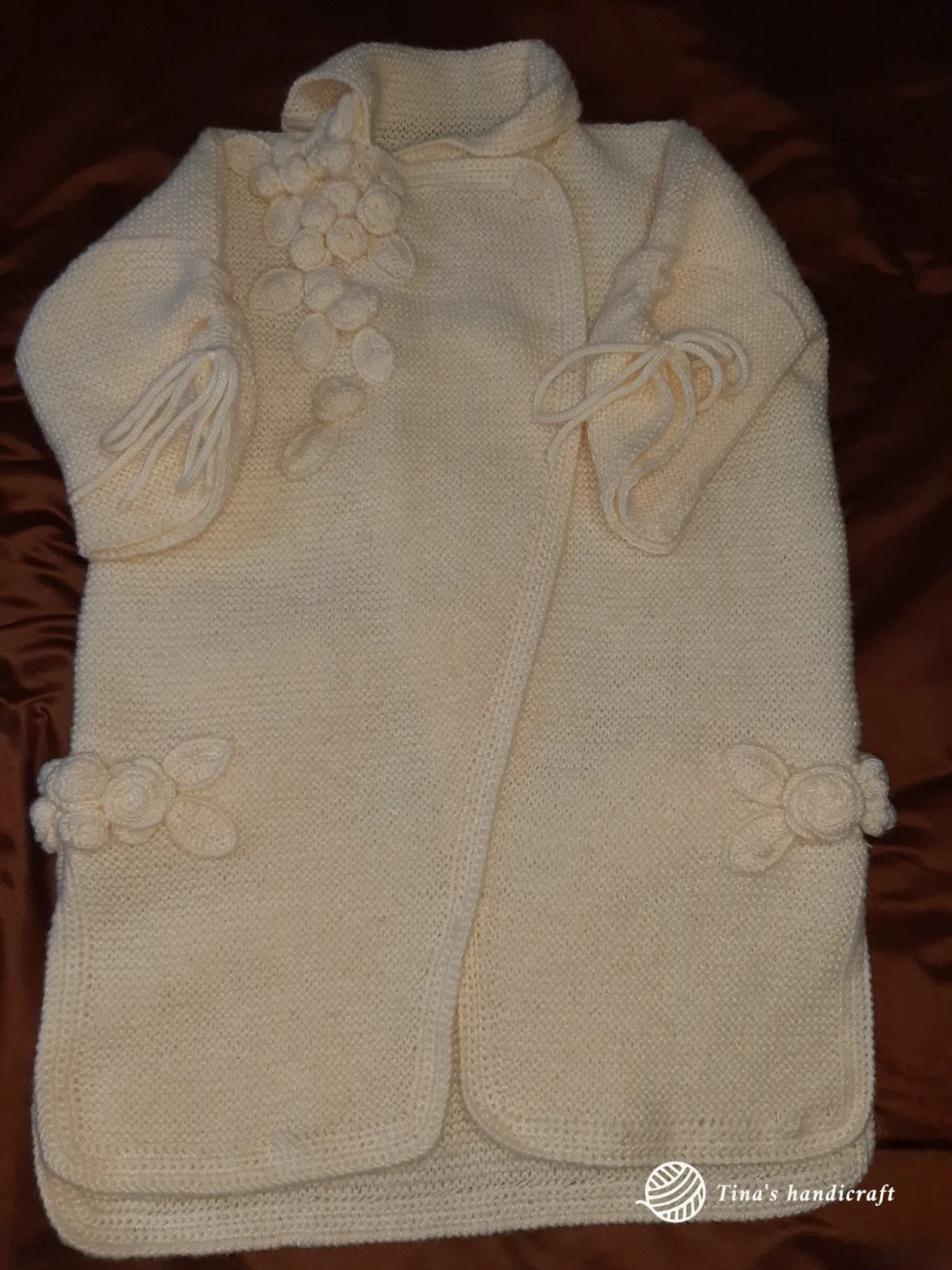 "Fantasy binding" cardigan