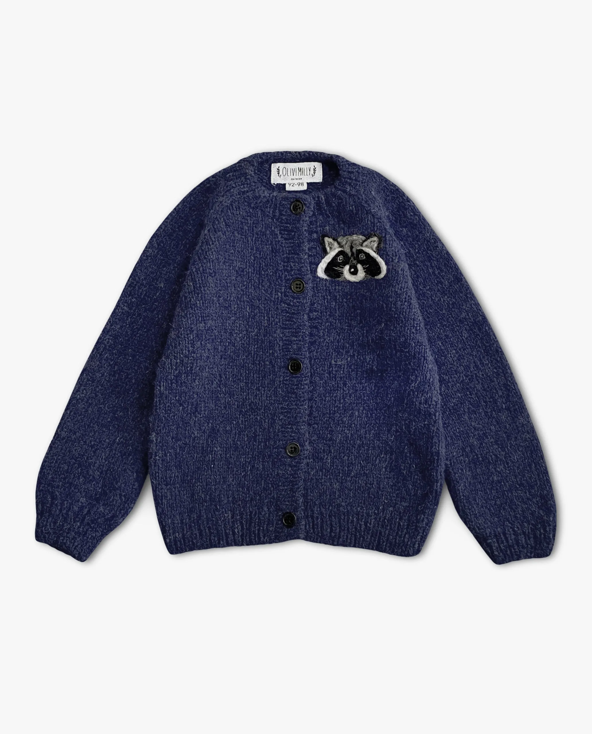 Raccoon Cardigan | Dark blue