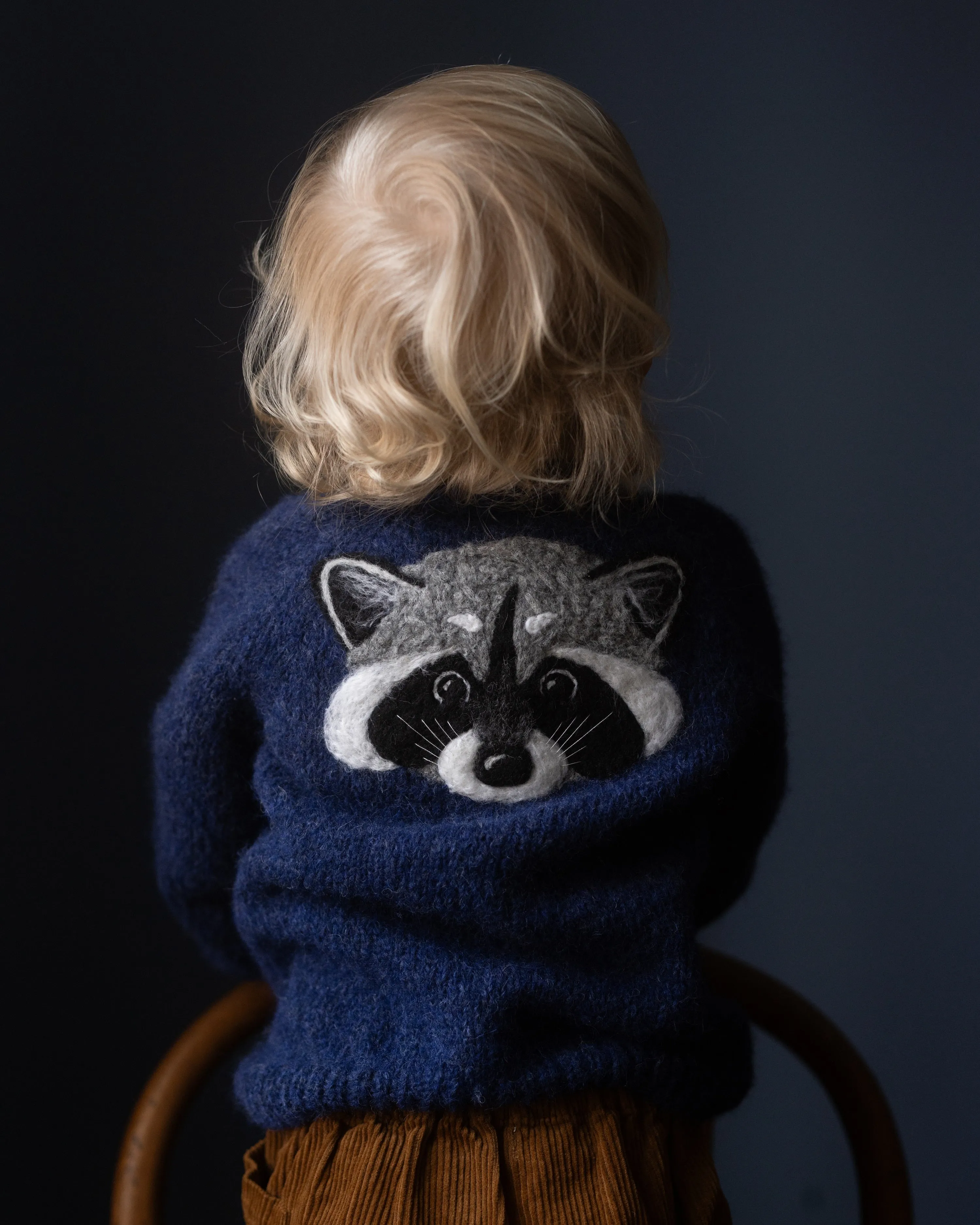 Raccoon Cardigan | Dark blue