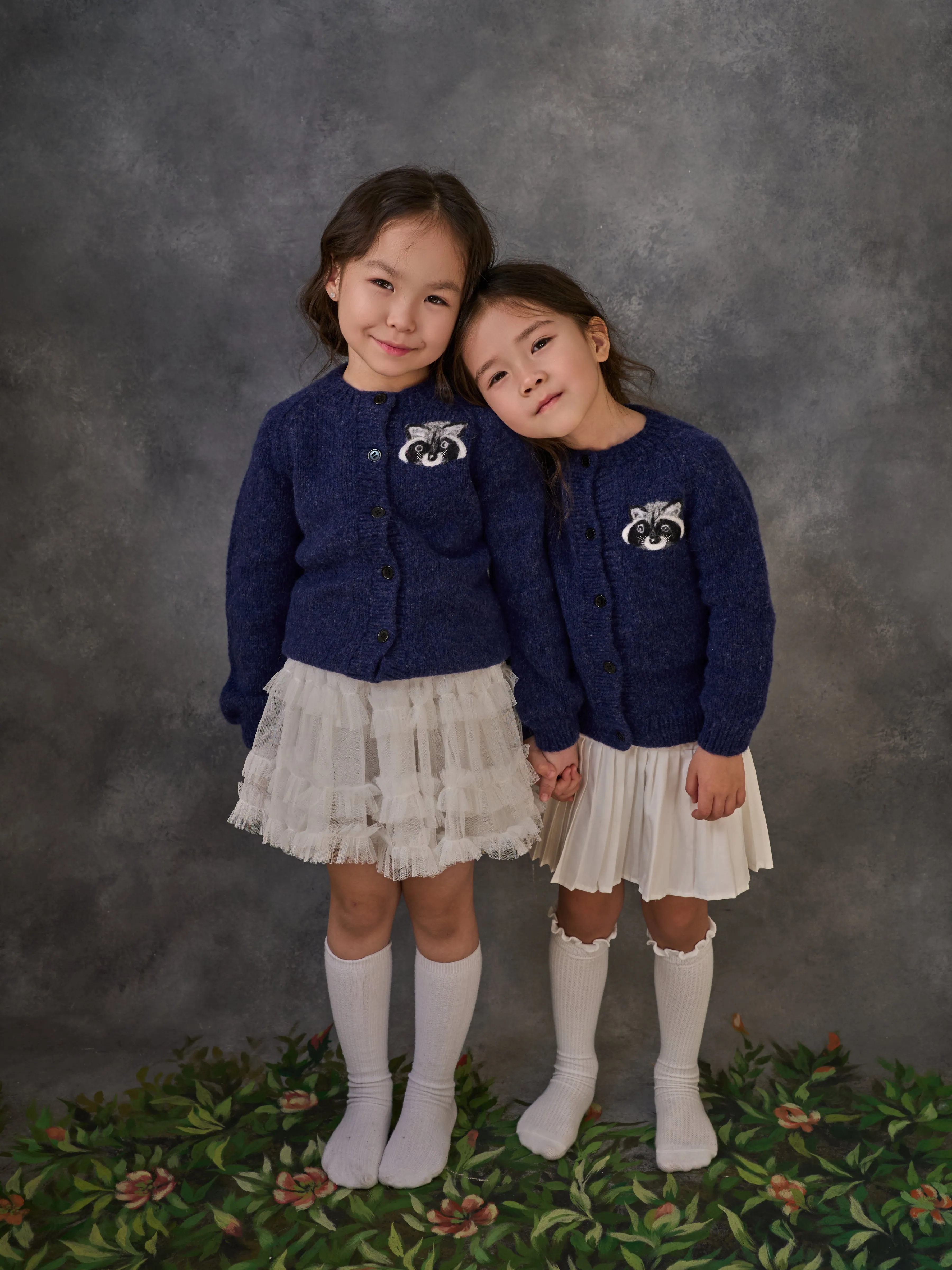 Raccoon Cardigan | Dark blue