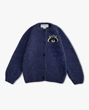 Raccoon Cardigan | Dark blue