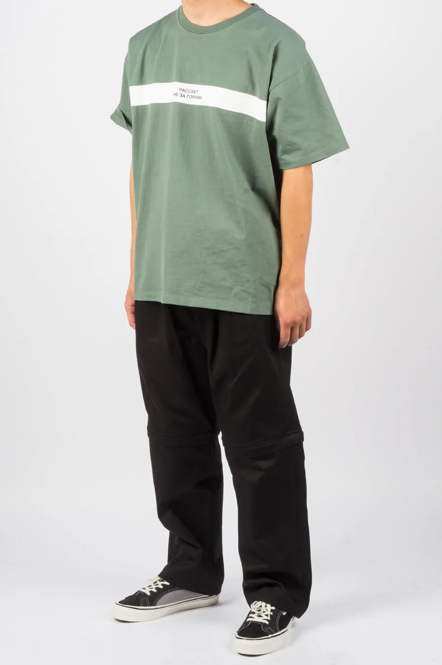 RASSVET ZIP OFF CHINOS BLACK