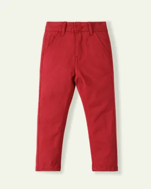 Red Twill Chinos