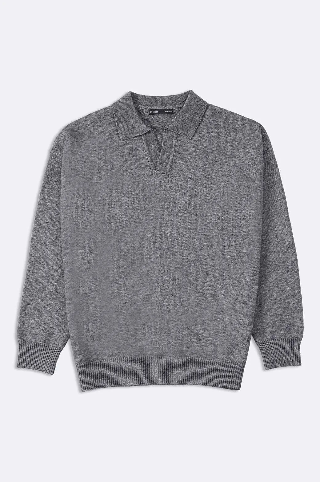 RELAXED POLO SWEATER