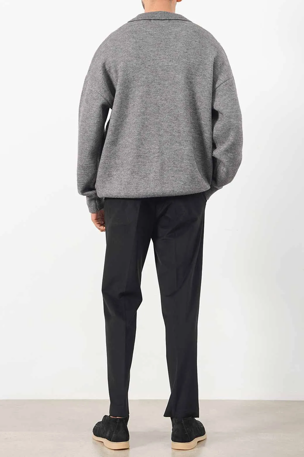 RELAXED POLO SWEATER
