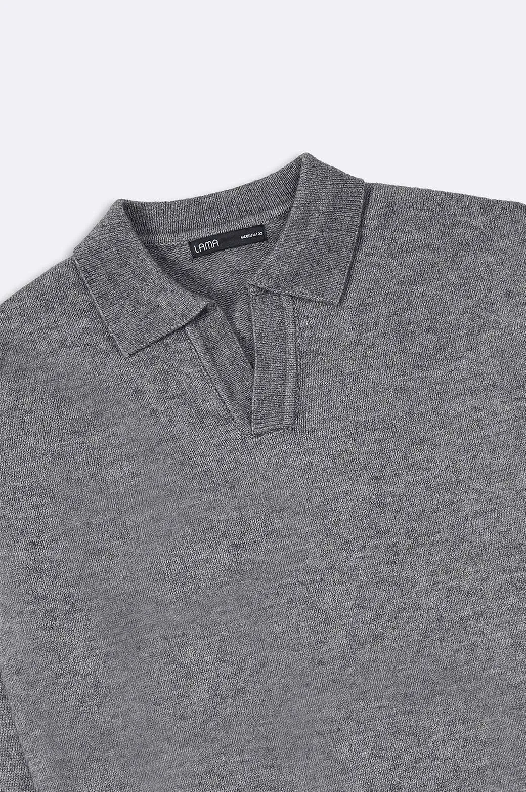RELAXED POLO SWEATER