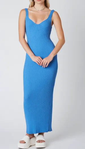 Ribbed Knit Bodycon Midi Dress