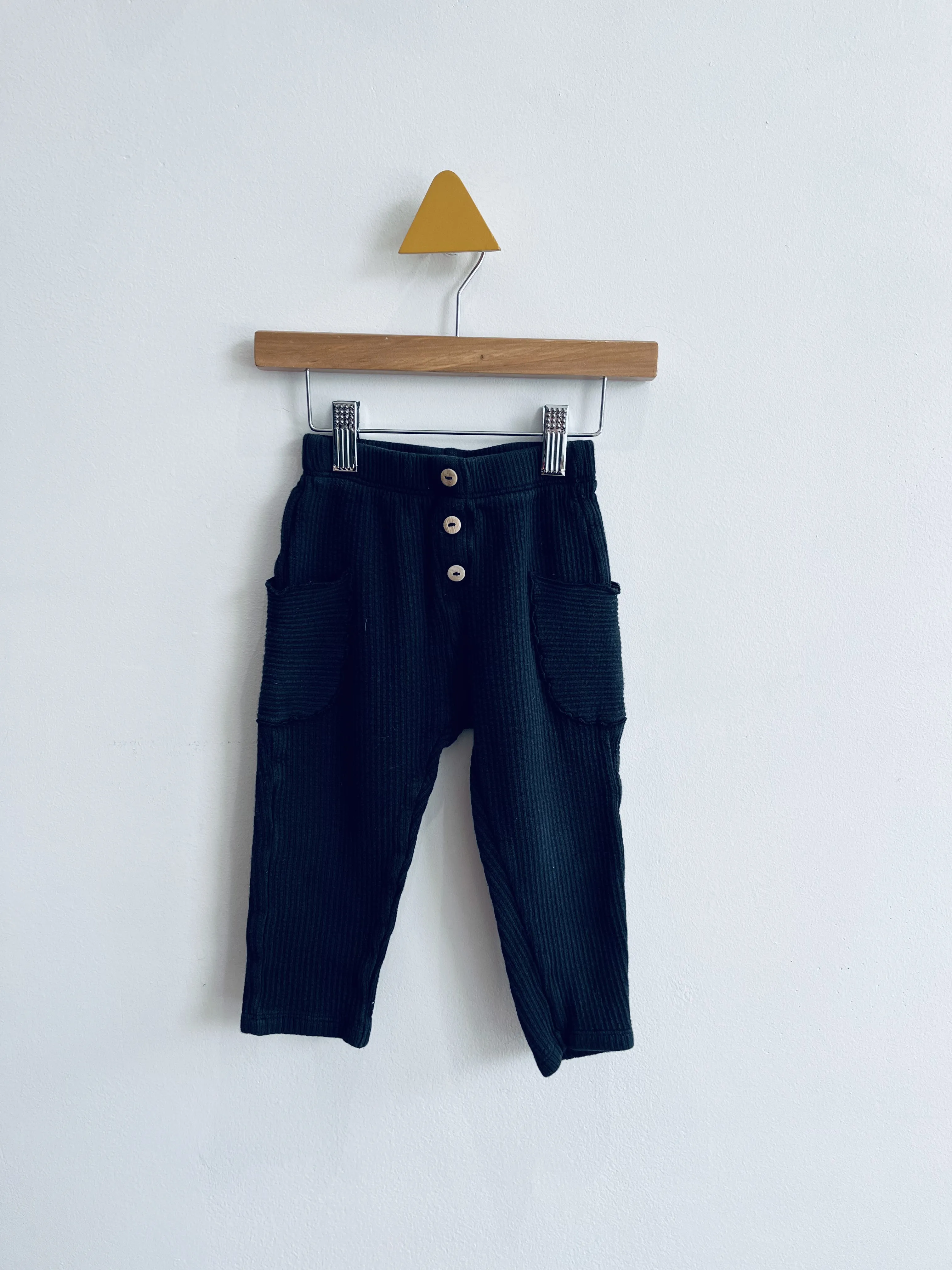 Ribbed Pocket Pants // 2-3Y