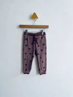Ribbed Polka Dot Pants // 18-24M