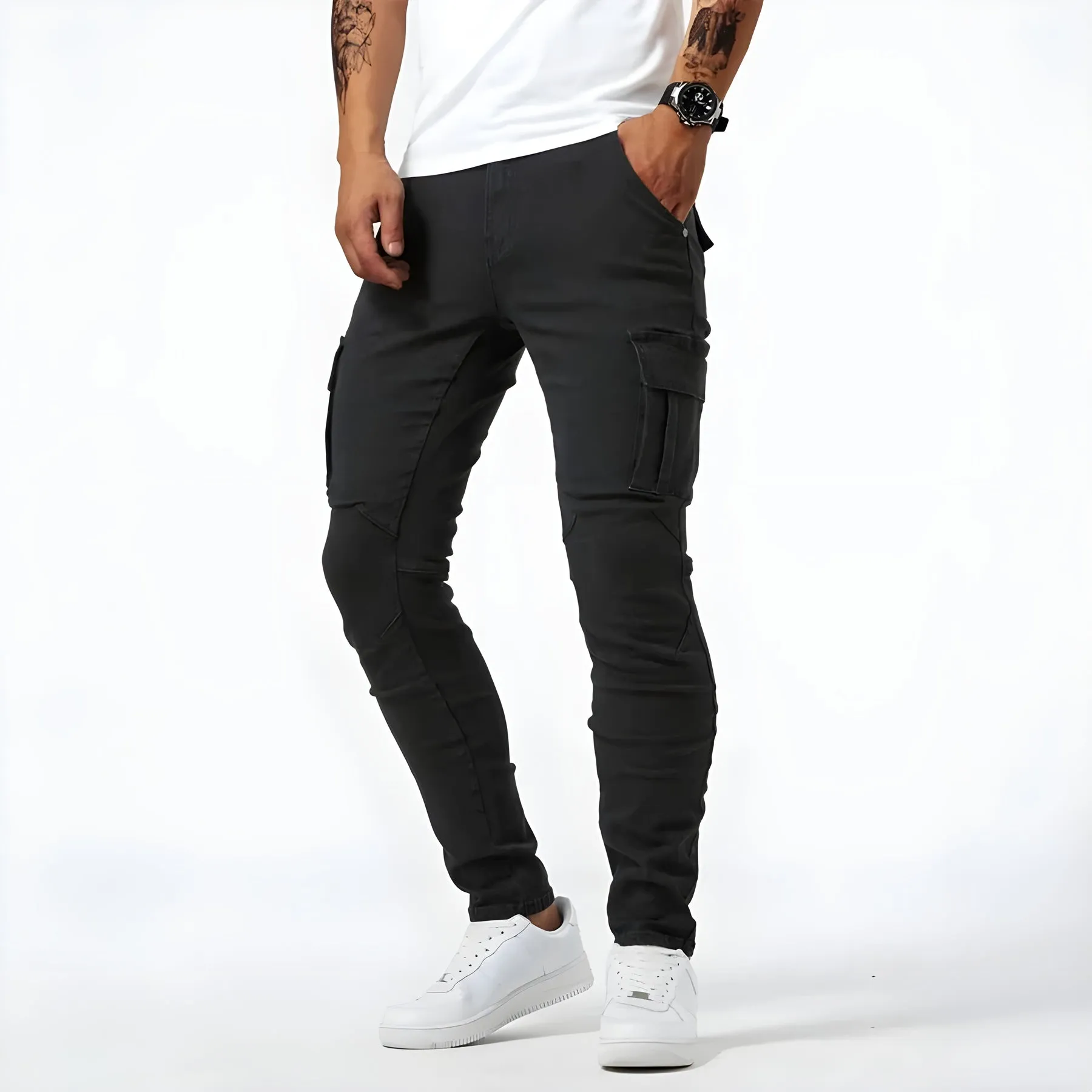 Roma - Men's Trendy Slim-Fit Cargo