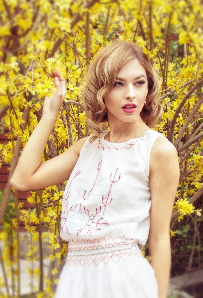 Romantic 1920s Inspired Dress in White - SOLD OUT