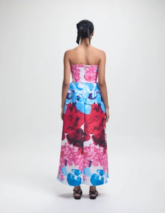 Rose Dress - Red Garden Taffeta