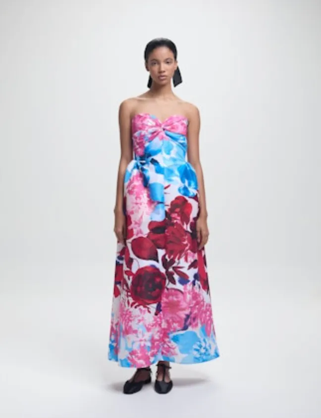 Rose Dress - Red Garden Taffeta