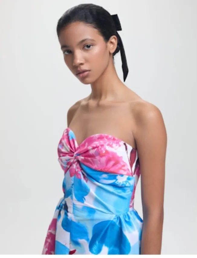 Rose Dress - Red Garden Taffeta
