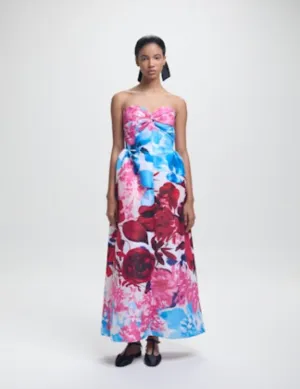 Rose Dress - Red Garden Taffeta