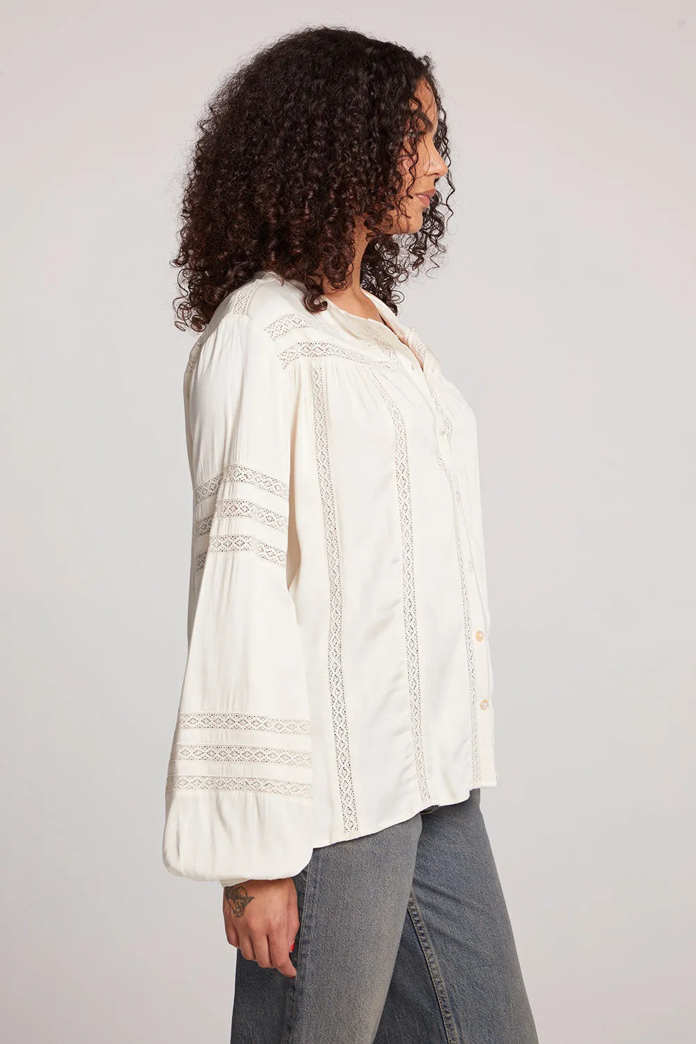 Rozina Starry White Blouse