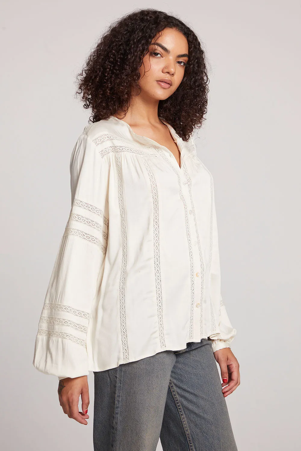 Rozina Starry White Blouse