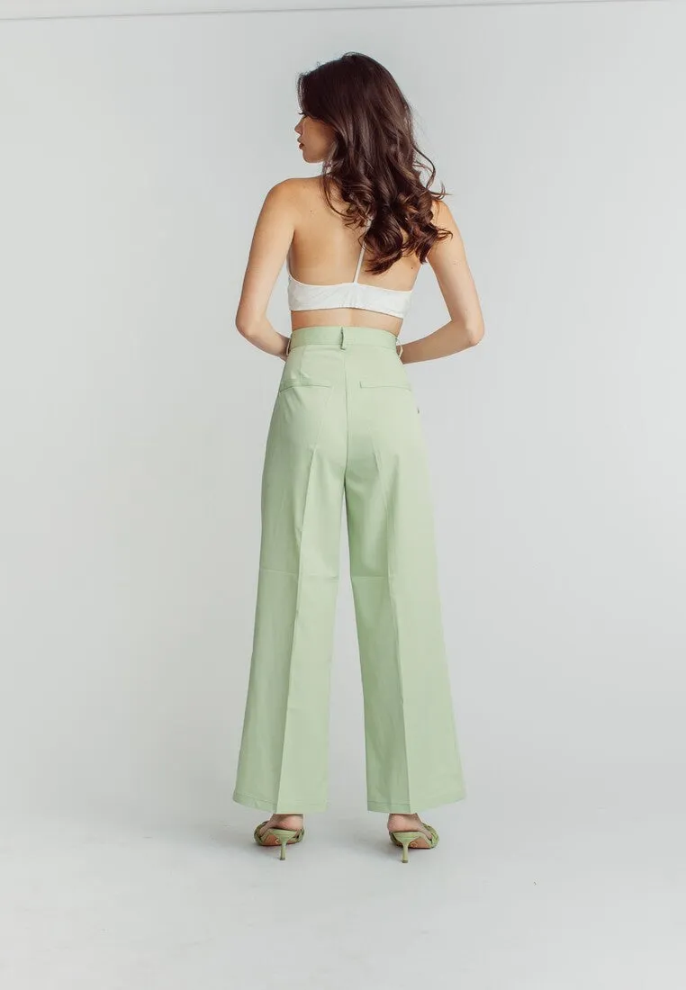 Ryan Green Zipper Fly Pleated Straight Cut Trouser