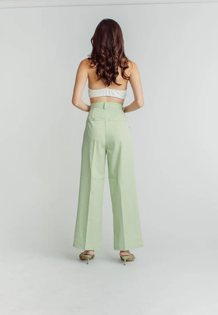 Ryan Green Zipper Fly Pleated Straight Cut Trouser