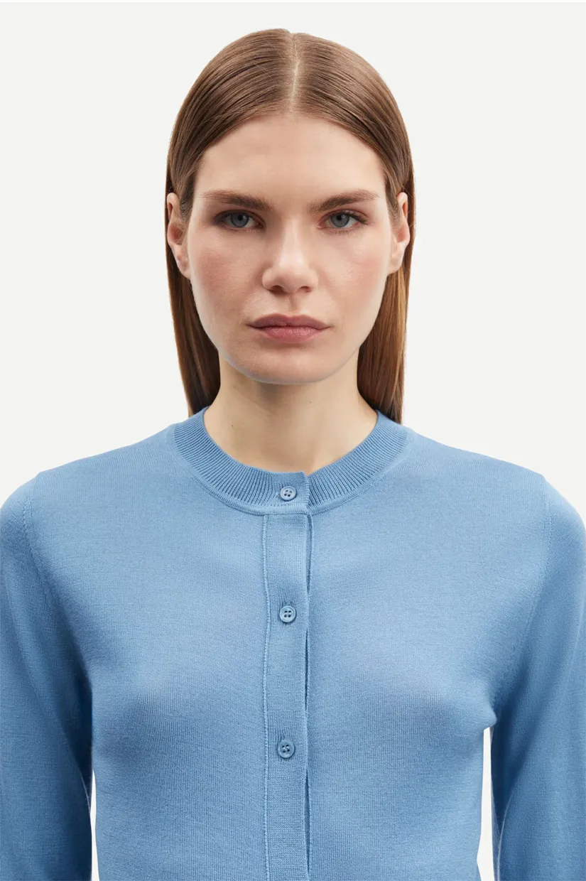 Samsoe Samsoe Sacandice Cardigan - Blue Heaven