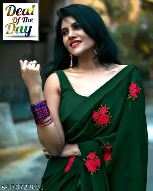 Saree Silk Saree  Puff Sleeve Blouses  Chikankari Kurtis  Designer Lehenga  Sharara  Phulkari Dupatta  Petticoats  Abaya  Black Kurta  Velvet Shawls  Blouse Piece  Kurti Fabric  Designer Suits  green saree  bottel green dark green saree
