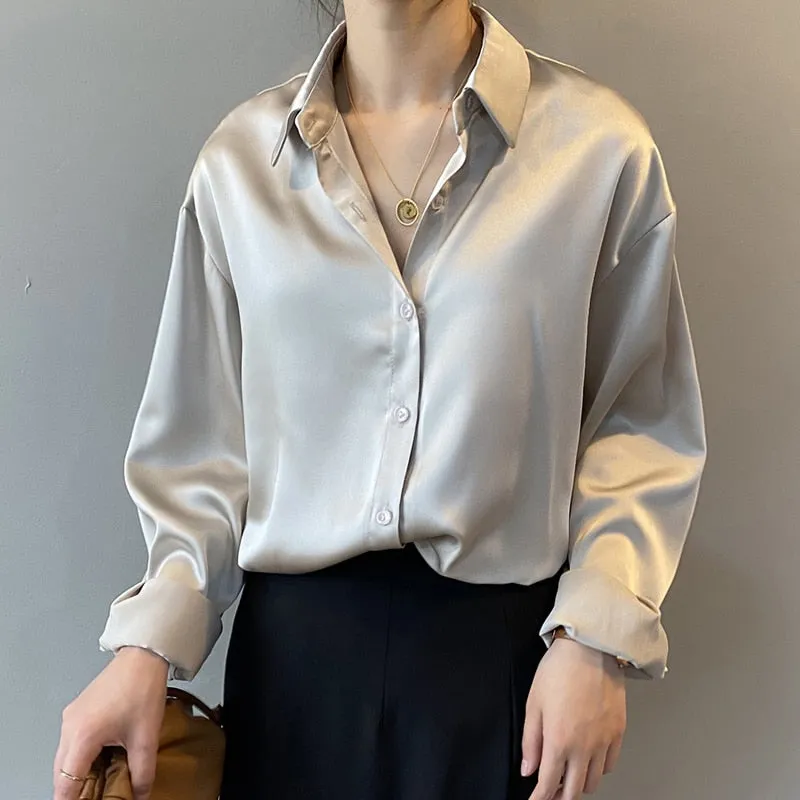 Satin Silk Vintage Shirt