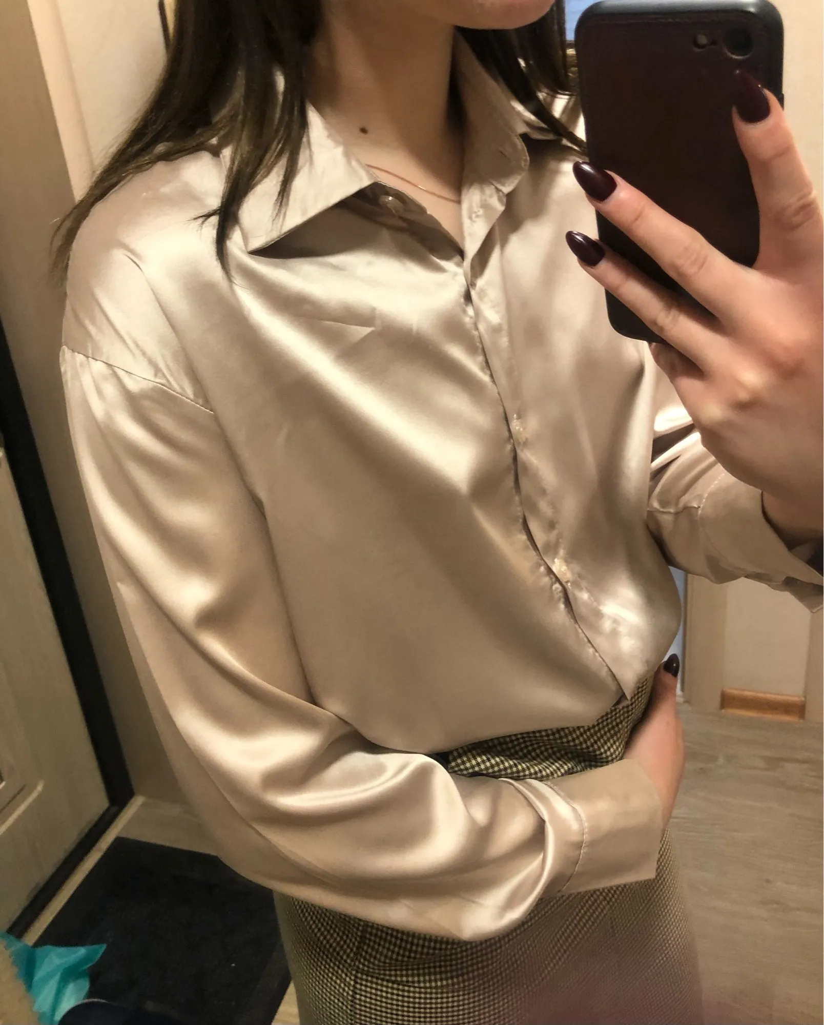 Satin Silk Vintage Shirt