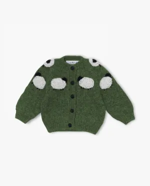 Sheep cardigan | Moss Green