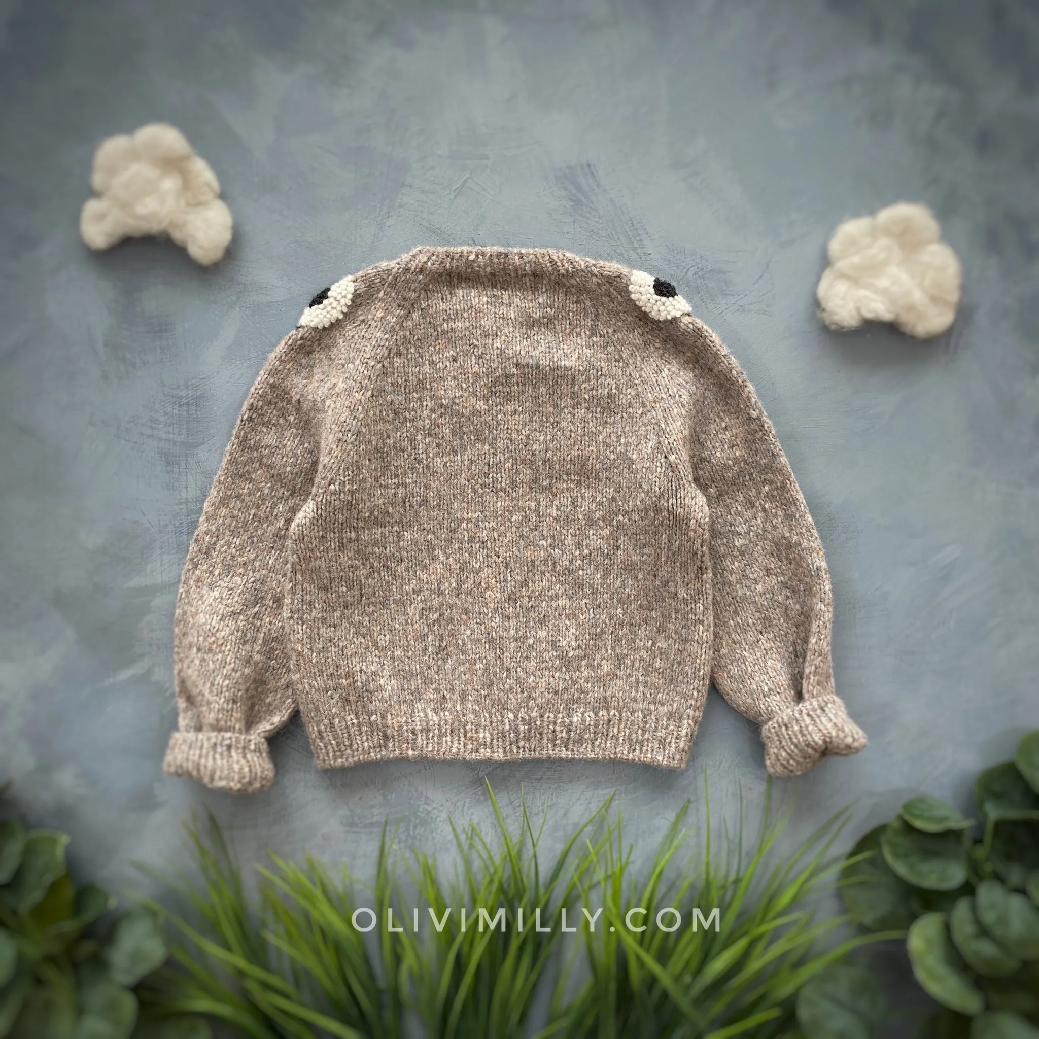 Sheeps cardigan | Beigebrown