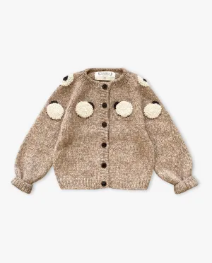 Sheeps cardigan | Beigebrown