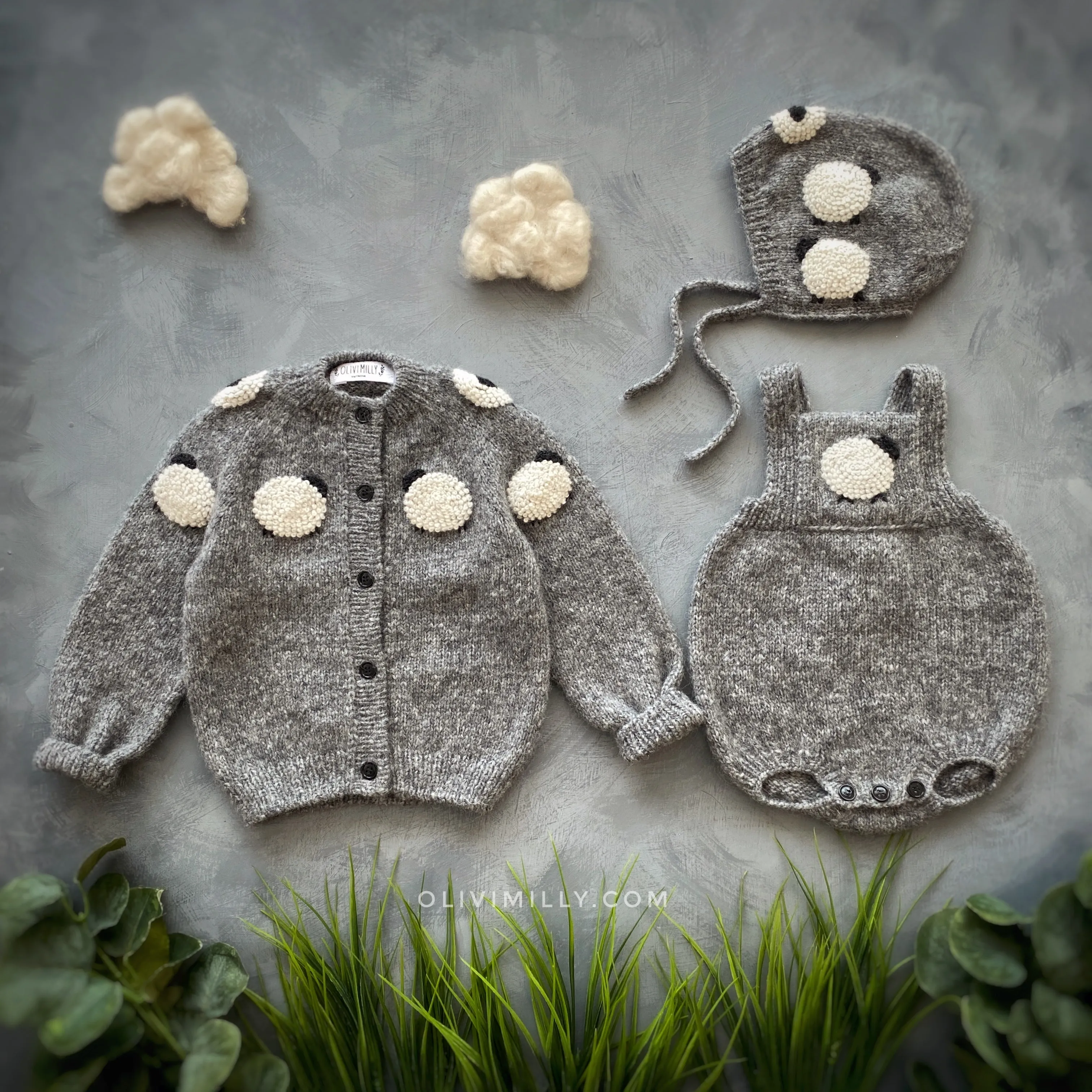 Sheeps cardigan | Dark grey