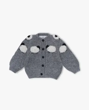 Sheeps cardigan | Dark grey