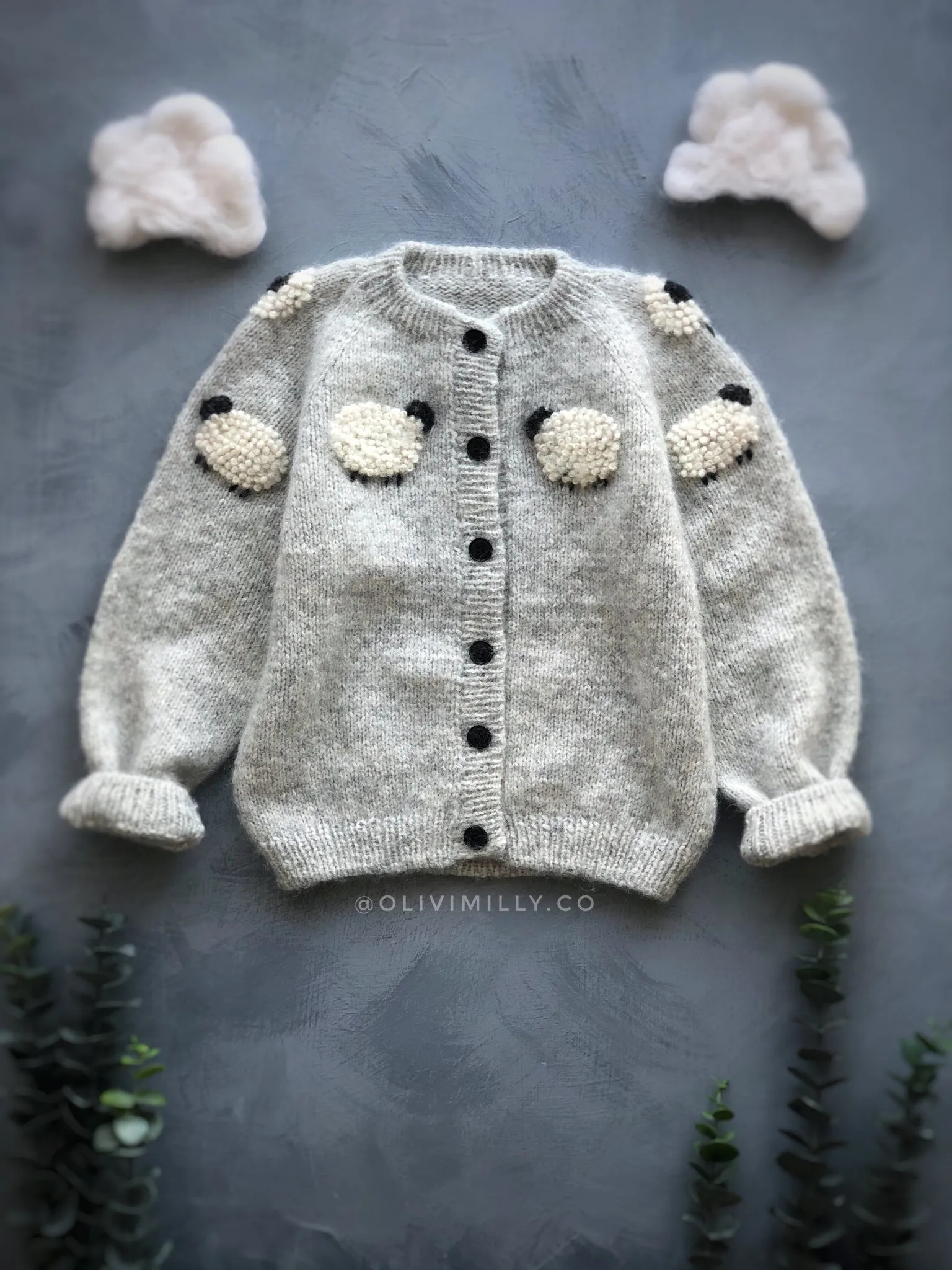Sheeps cardigan | Light grey