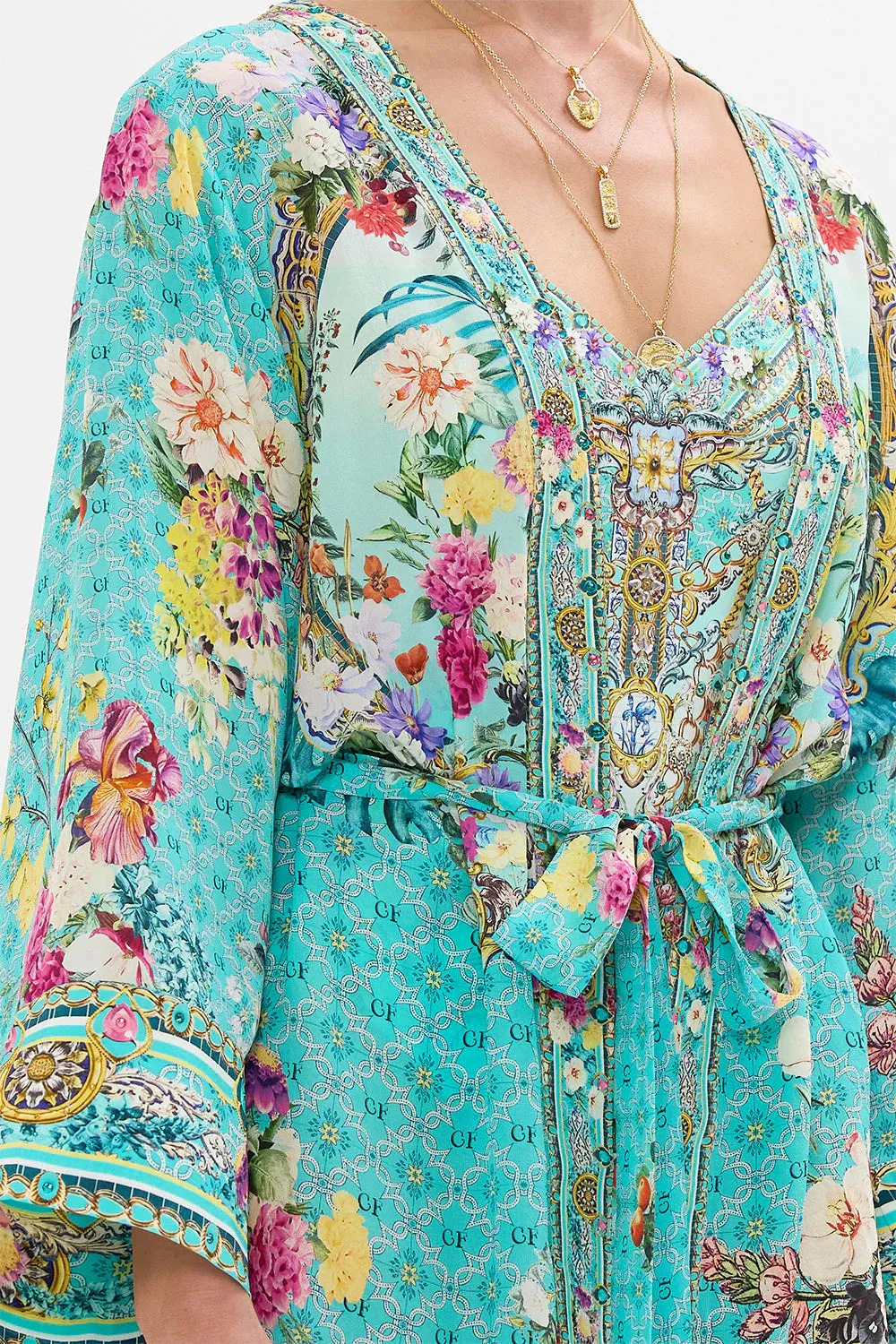 Short Kimono Wrap - Gardens of Queluz