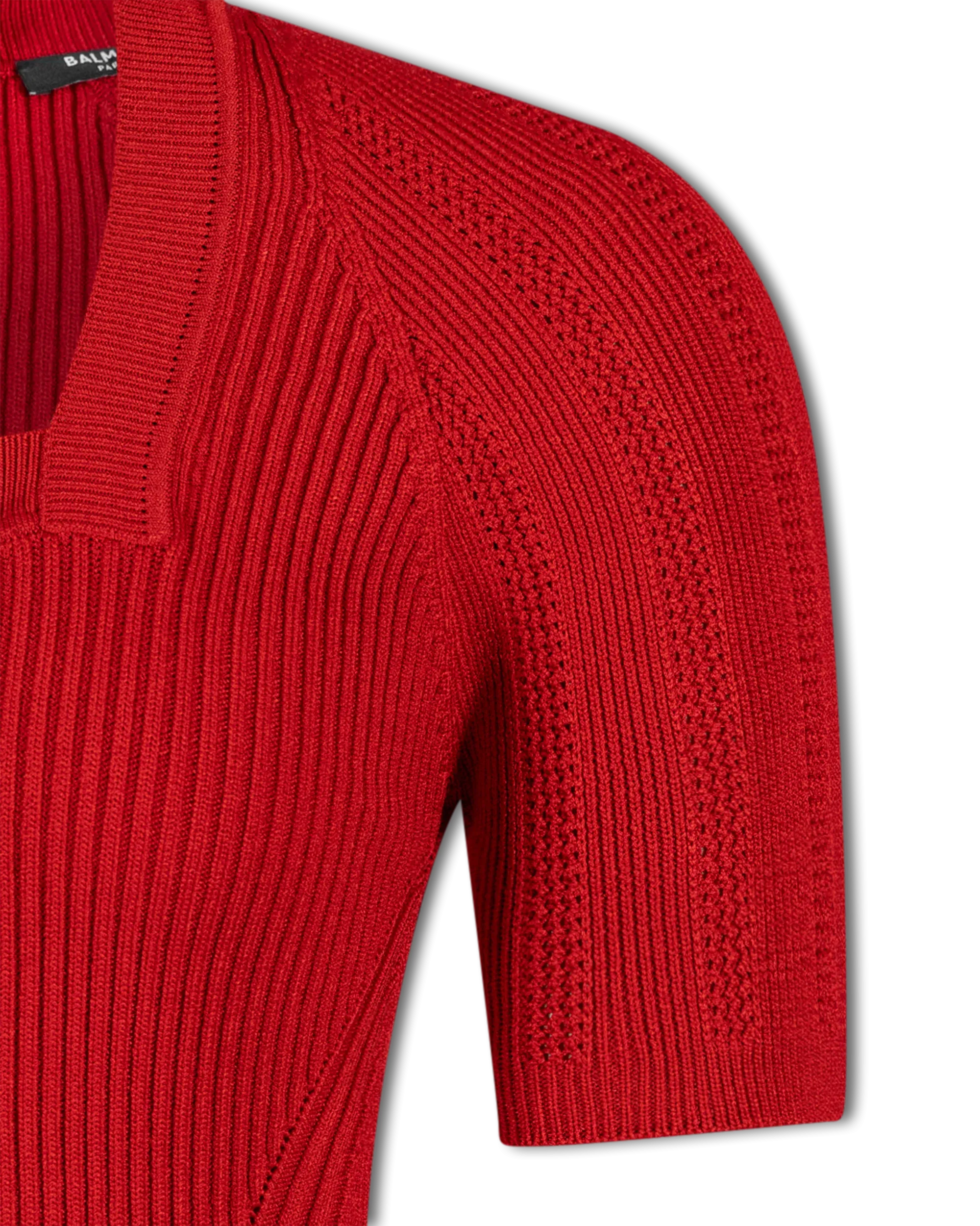 Short Sleeve Ribbed Knit Midi Dress