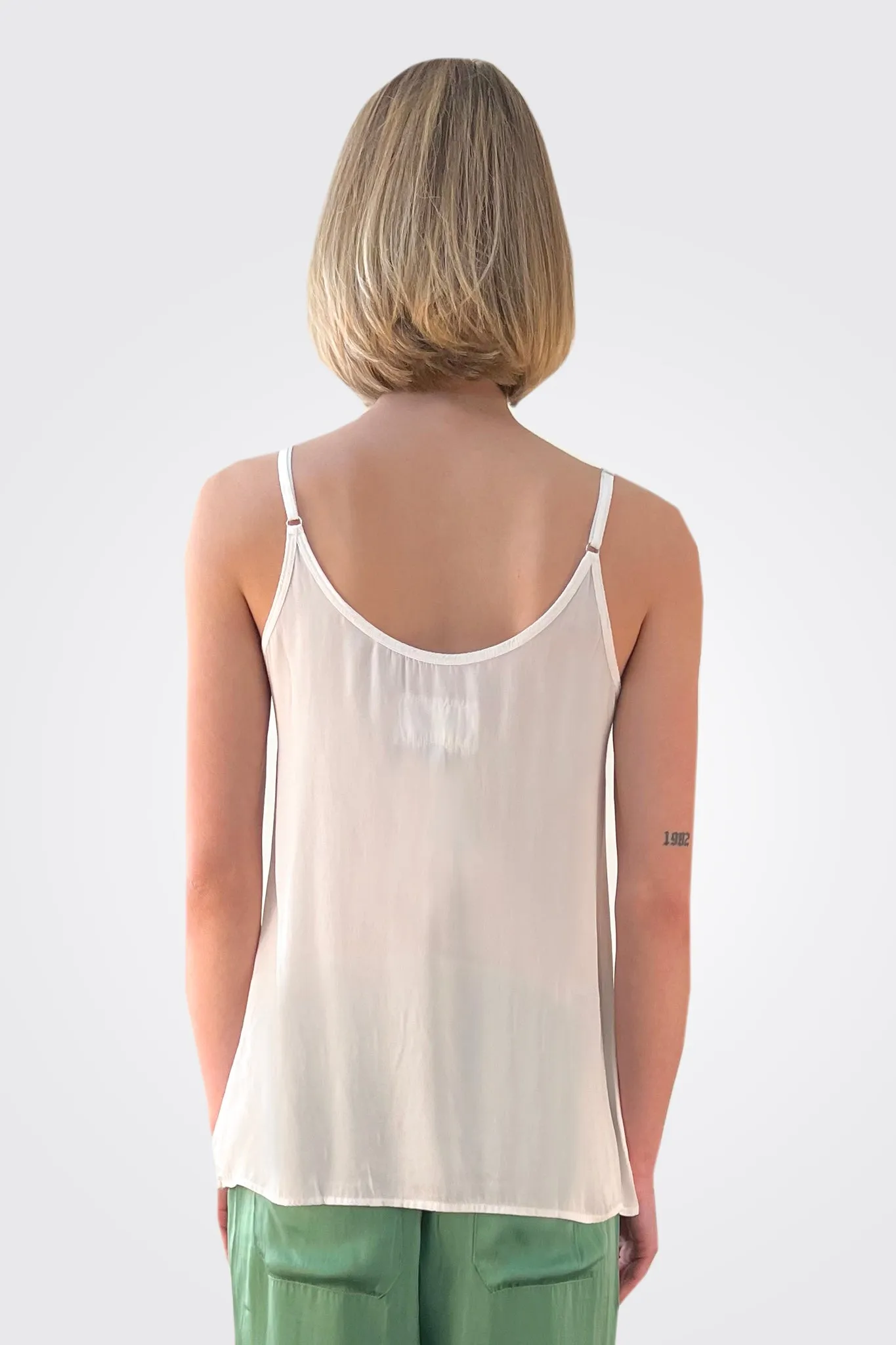 Silk Cami - White