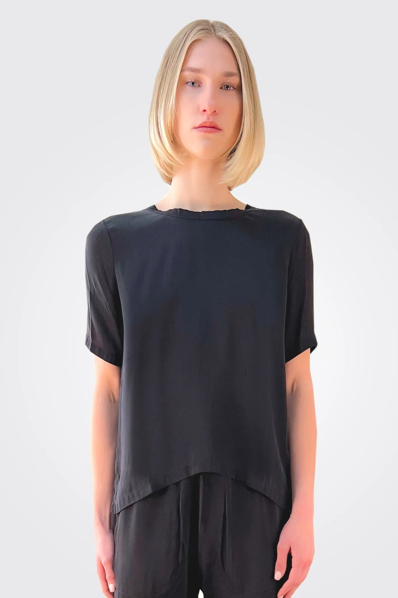 Silk Shirt -Black