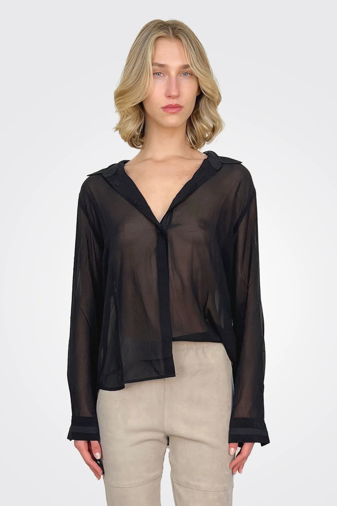 Silk Shirt - Black