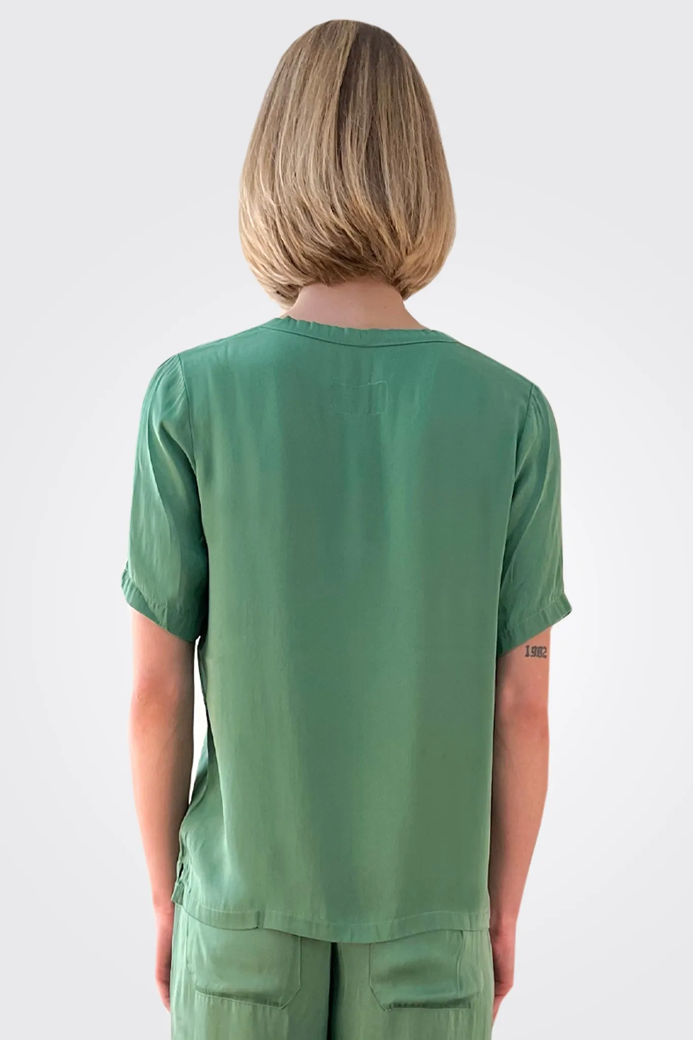 Silk Shirt -Grass