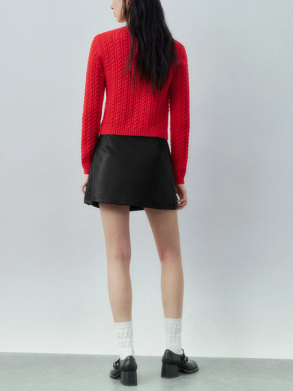 Skinny Button Up Knitted Cardigans
