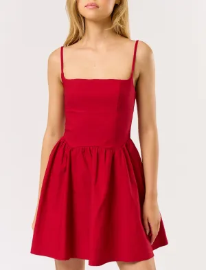 Sleeveless Flare Mini Dress