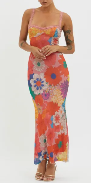Sleeveless Floral Maxi Dress