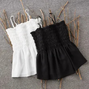 Sleeveless Wrapped Chest Top
