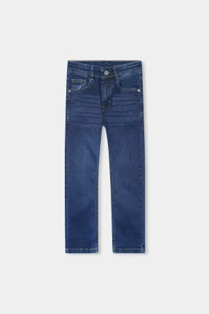 Slim Fit Pants Dark Blue