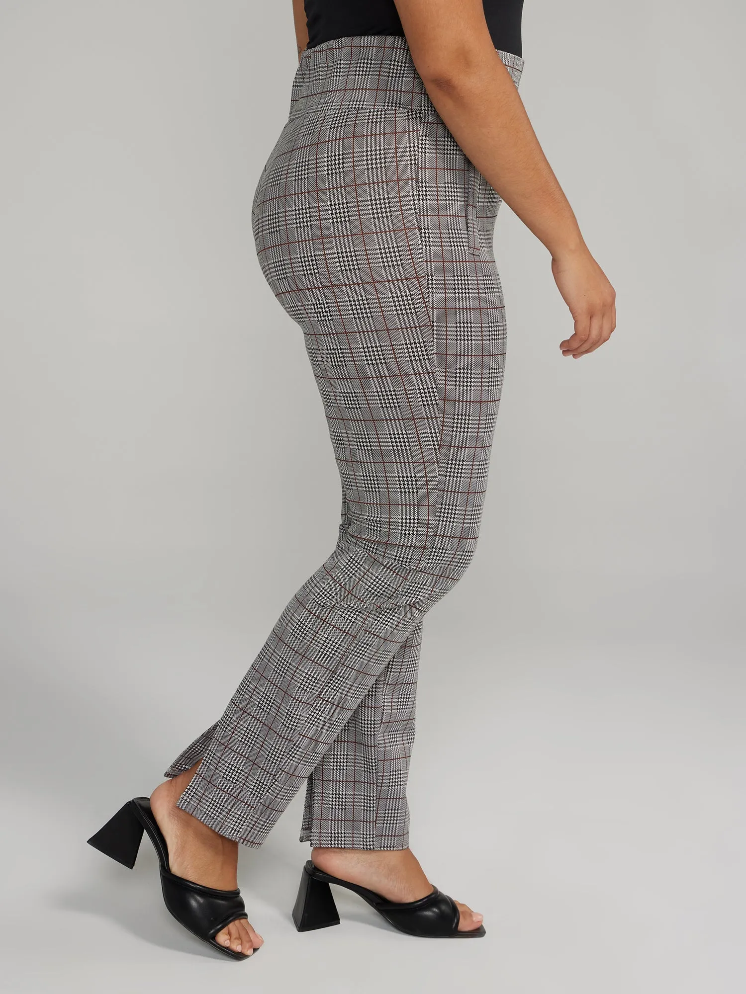 Slim Fit Plaid Pants