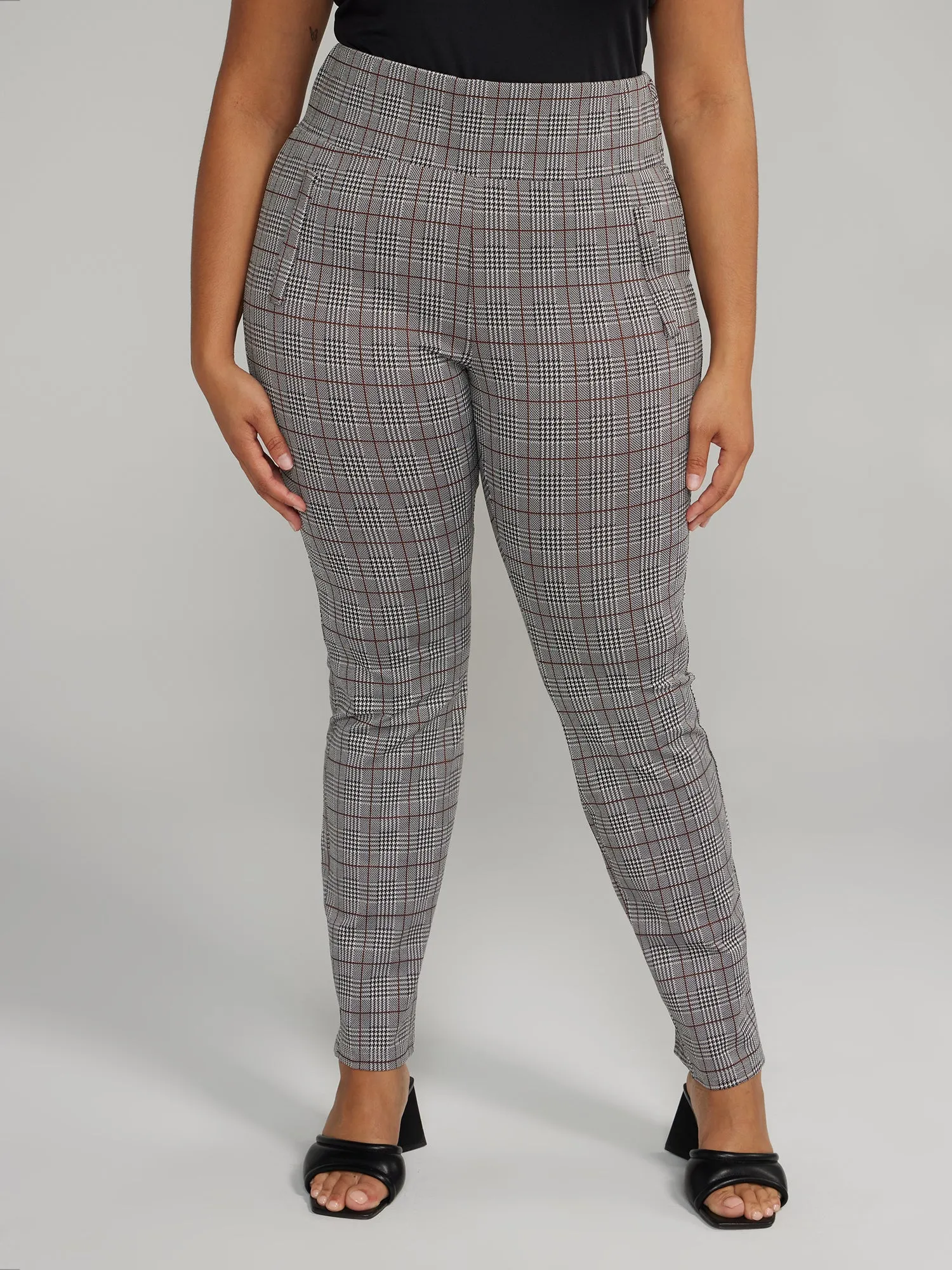 Slim Fit Plaid Pants