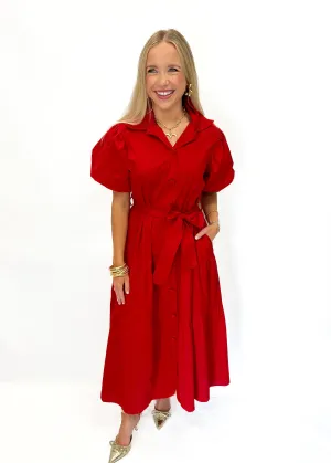 Sofia Astrid Dress - Red