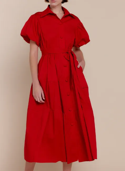 Sofia Astrid Dress - Red